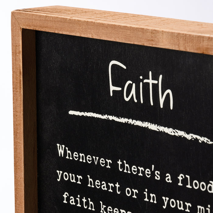 Inset Box Sign - Faith
