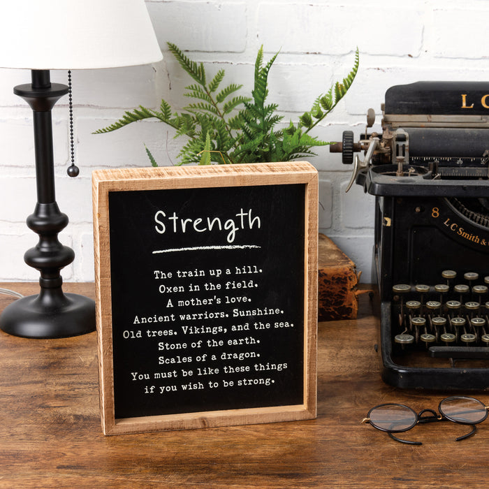 Inset Box Sign - Strength