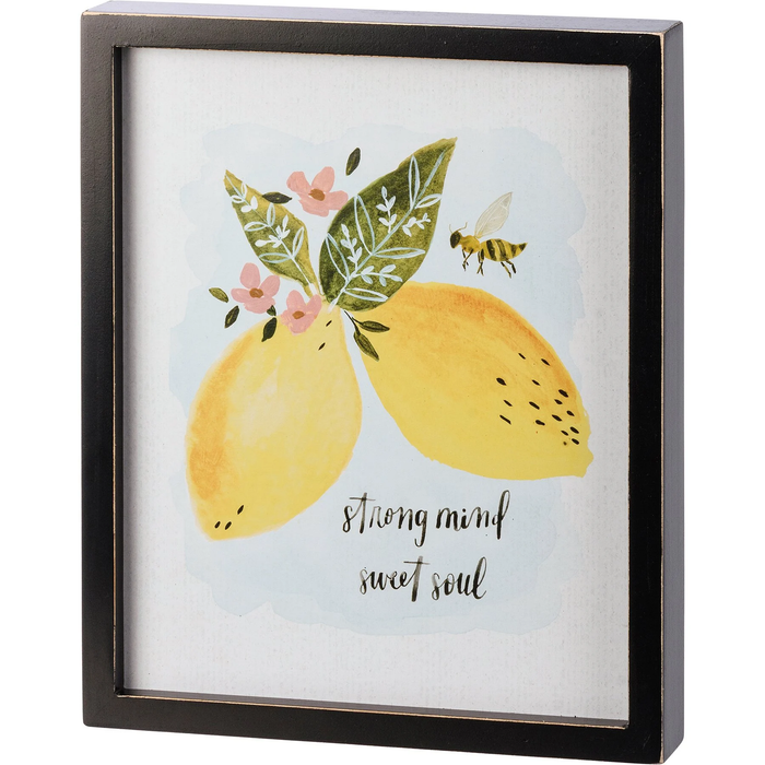 Inset Box Sign - Strong Mind Sweet Soul