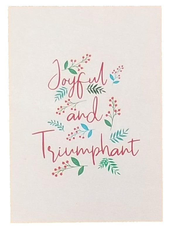 Joyful and Triumphant -  Premium Boxed Holiday Cards - 16ct.