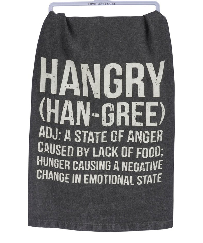 Kitchen Towel - Hangry Caused By Lack Of Food