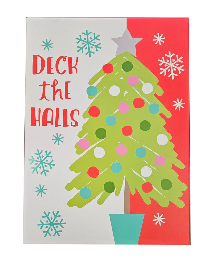 Large Decorative Gift Box - Deck the Halls