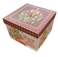 Large Decorative Square Gift Box - Deck the Halls