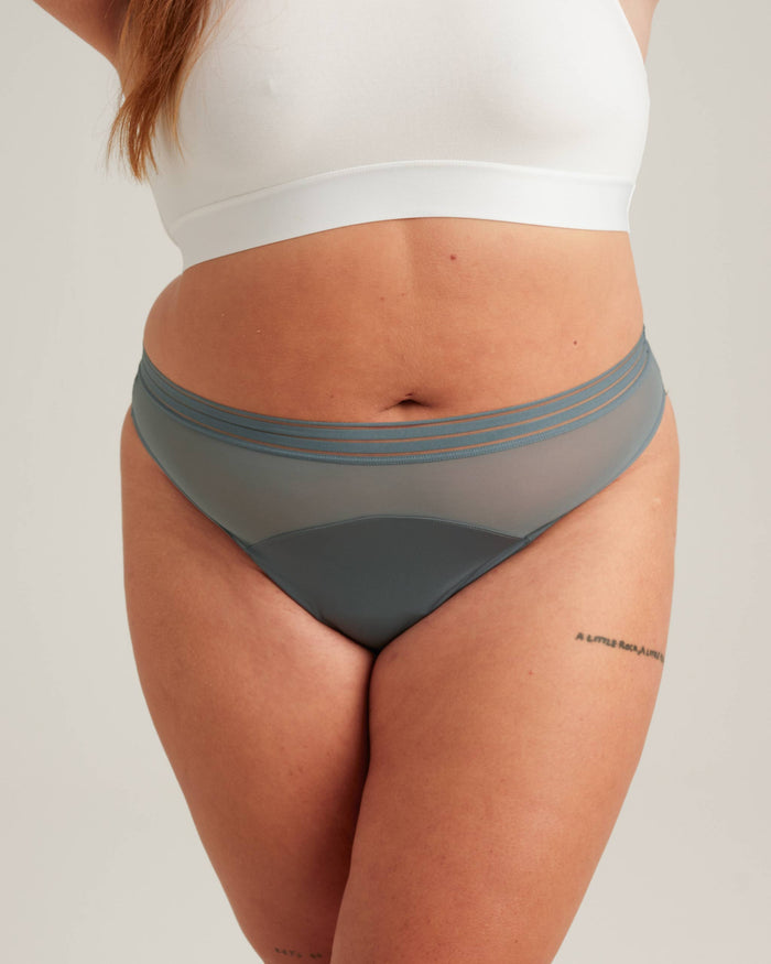 Leakproof Period Mesh Thong