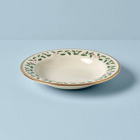 Lenox Holiday Rimmed Soup Bowl