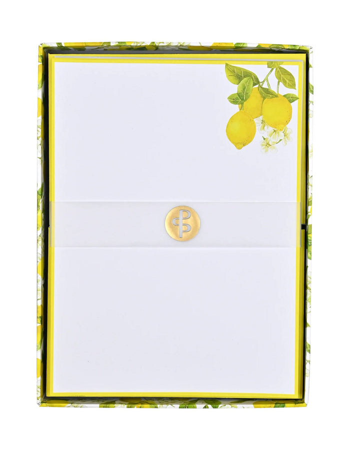 Letter-Perfect Stationery Set - Amalfi Lemons