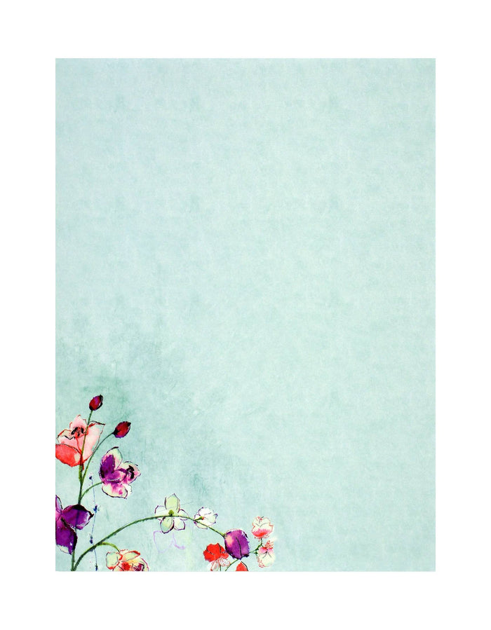 Letter-Perfect Stationery Set - Fuchsia Blooms