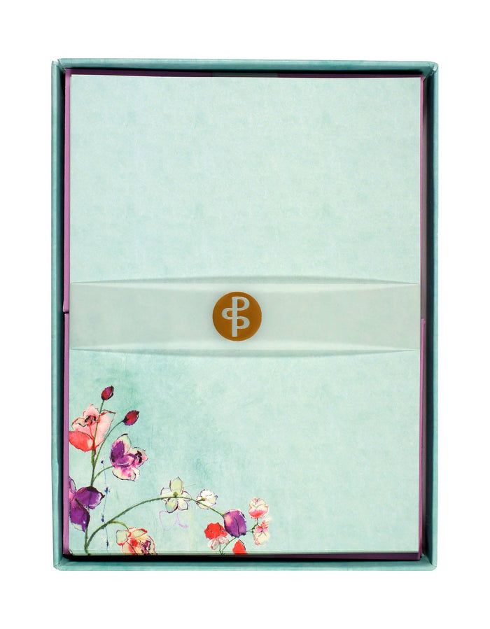 Letter-Perfect Stationery Set - Fuchsia Blooms