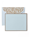 Light Blue & Brown Foliage Note Cards