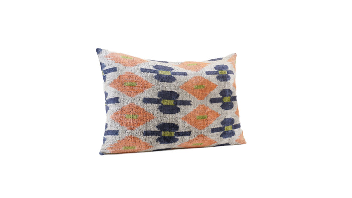 LIGHT ORCHID- IKAT SILK/VELVET PILLOWCASE