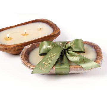 Lux 3 wick Dough Bowl Candle, Heirloom Pumpkin