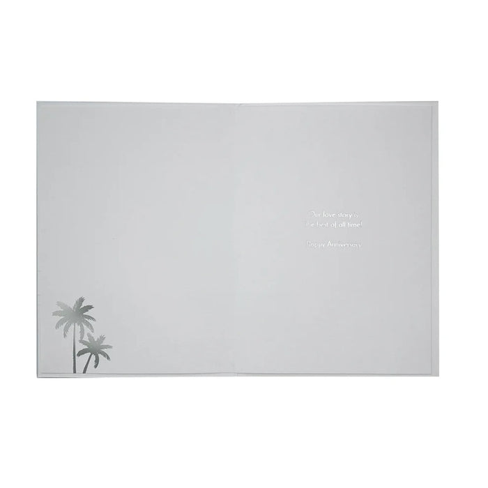 Luxury Anniversary Greeting Card - Classic Car At Drive In