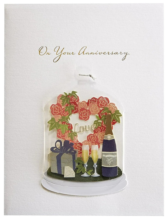Luxury Anniversary Greeting Card - Cloche