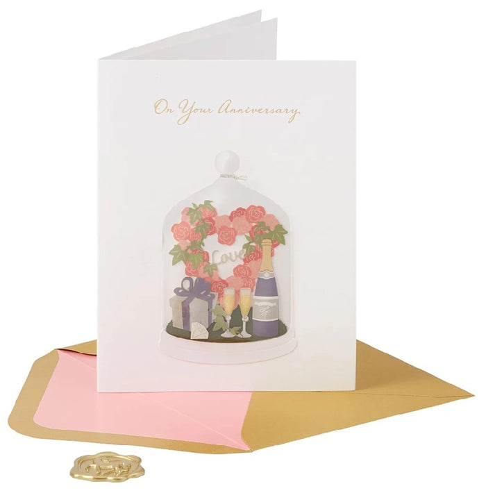 Luxury Anniversary Greeting Card - Cloche