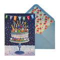 Luxury Birthday Greeting Card - Brother Sports Cake