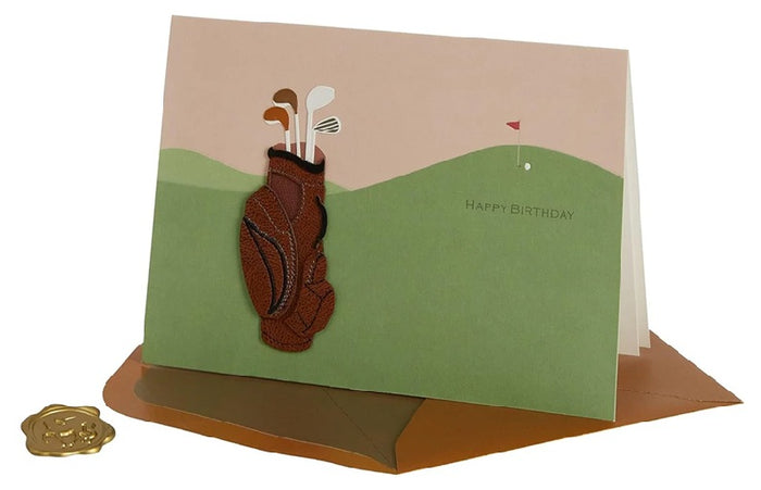 Luxury Birthday Greeting Card - Golf