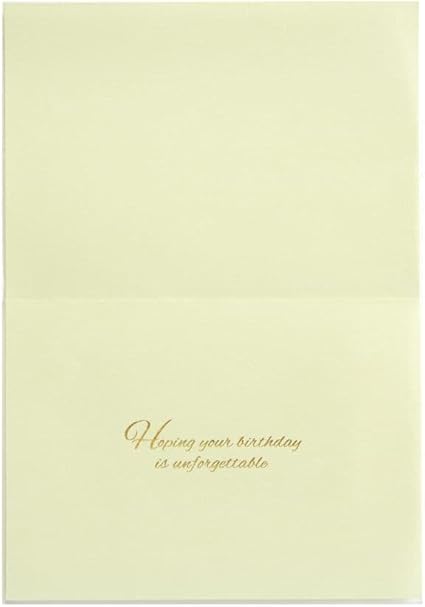 Luxury Birthday Greeting Card - Handmade on Wood