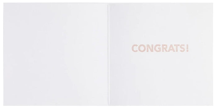 Luxury Engagement Greeting Card - Stacked Words