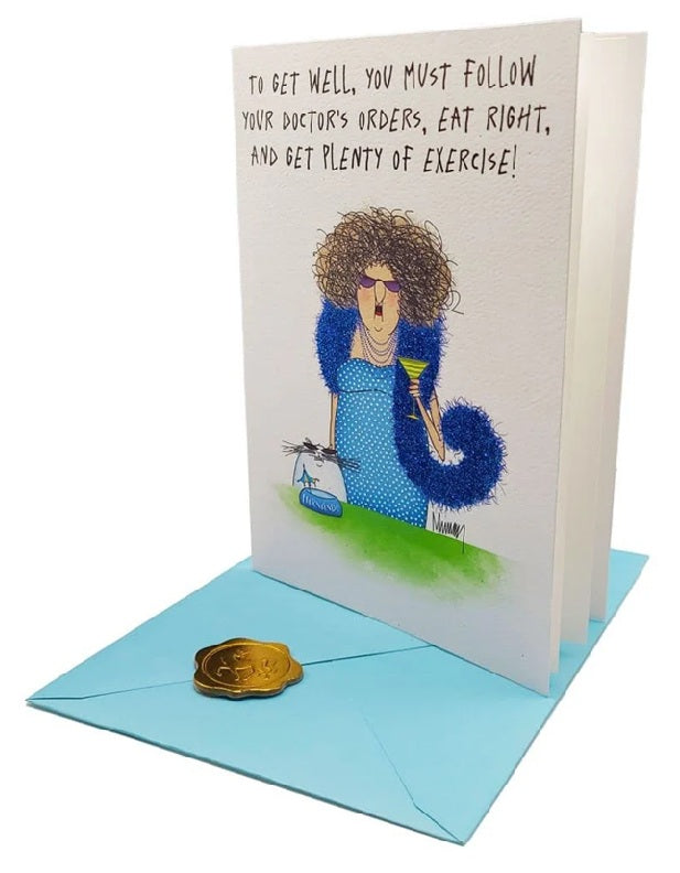 Luxury Get Well Greeting Card - Do As I Say