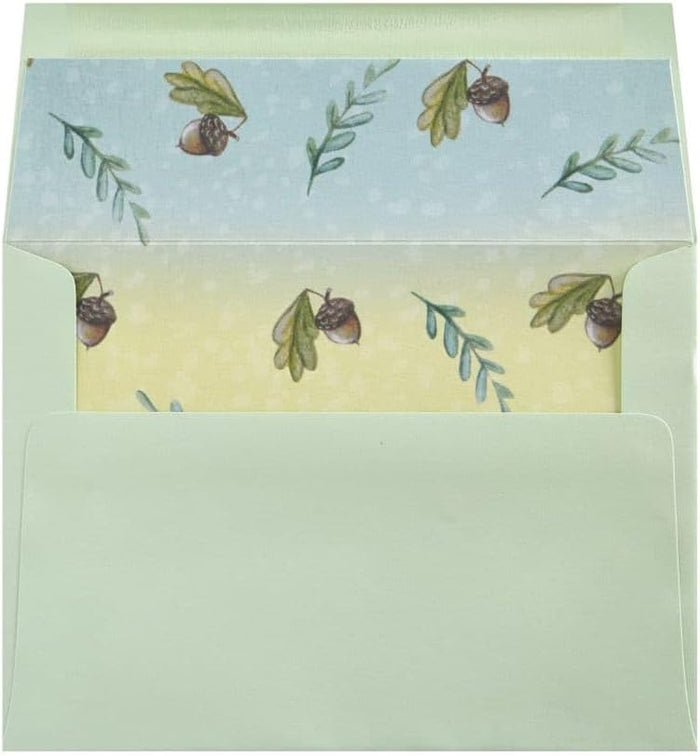 Luxury New Baby Greeting Card - Woodland Animals