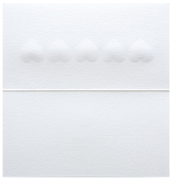 Luxury Romance Greeting Card - Row of Hearts