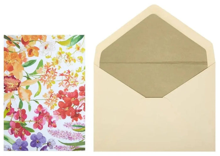 Luxury Social Stationery Set - Exotic Orchids