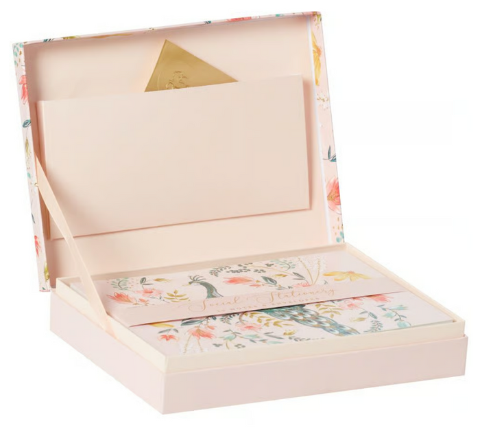 Luxury Social Stationery Set - Peach Melba