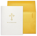 Luxury Sympathy Greeting Card - Cross