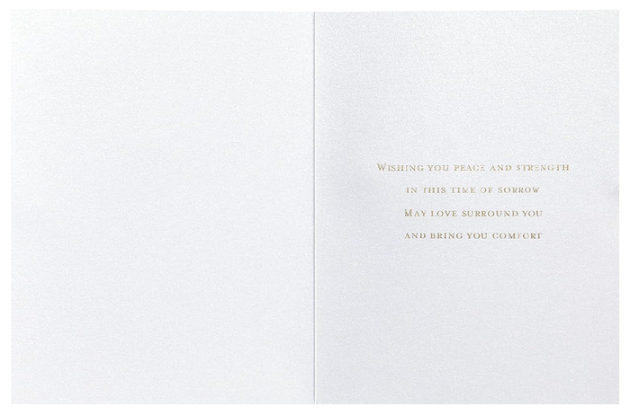 Luxury Sympathy Greeting Card - Cross