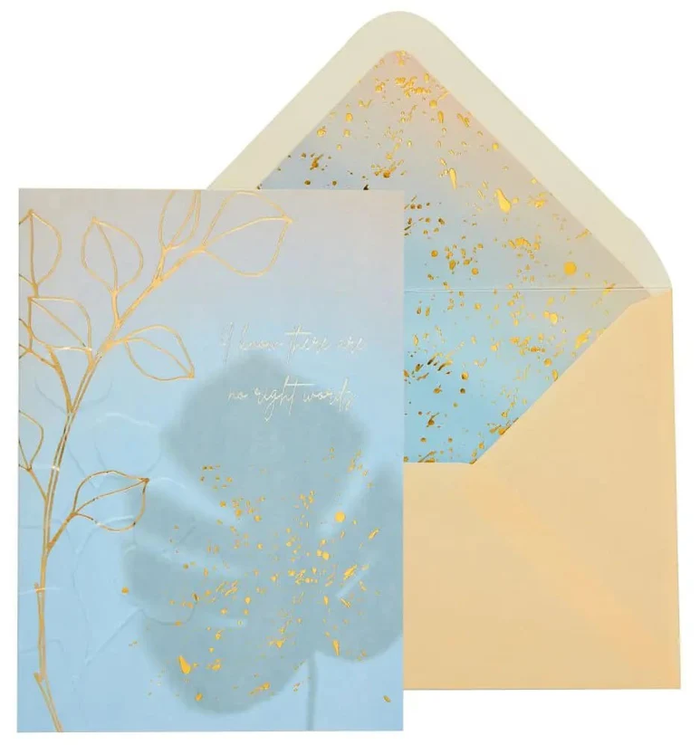 Luxury Sympathy Greeting Card - No Right Words