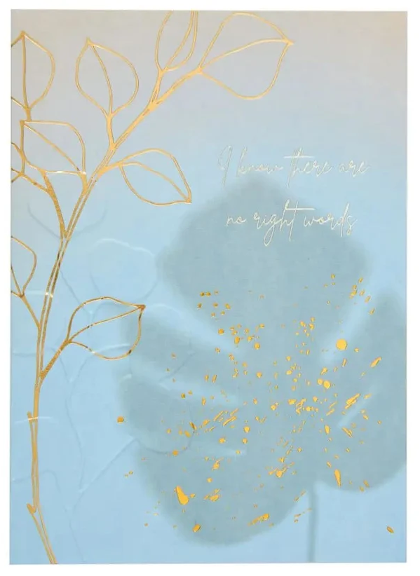 Luxury Sympathy Greeting Card - No Right Words