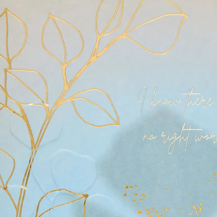Luxury Sympathy Greeting Card - No Right Words