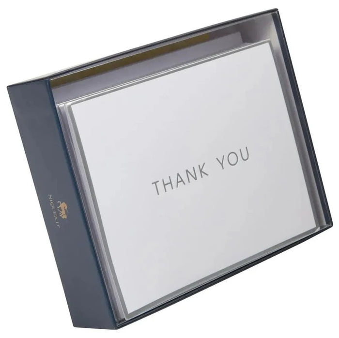 Luxury Thank You Card Set - Silver