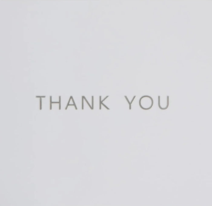 Luxury Thank You Card Set - Silver