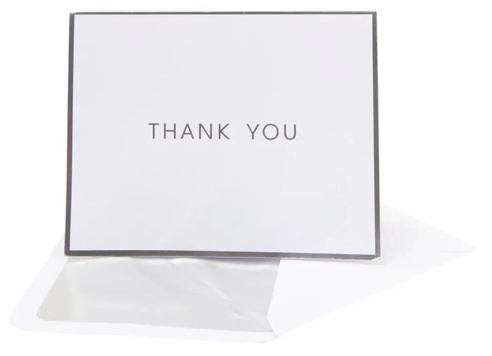 Luxury Thank You Card Set - Silver