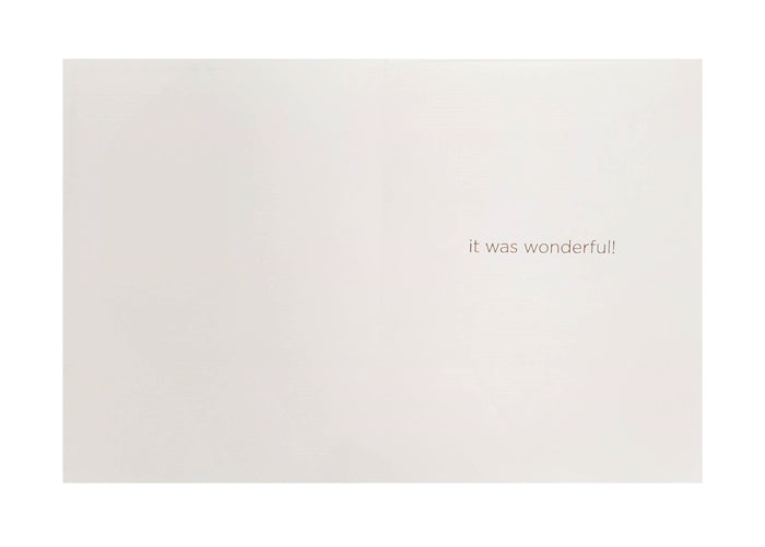 Luxury Thank You Greeting Card - Table Setting