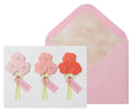 Luxury Thank You Greeting Card - Three Bouquets