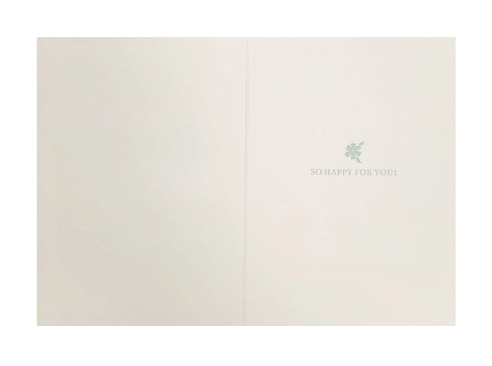 Luxury Wedding Shower Greeting Card - Champagne