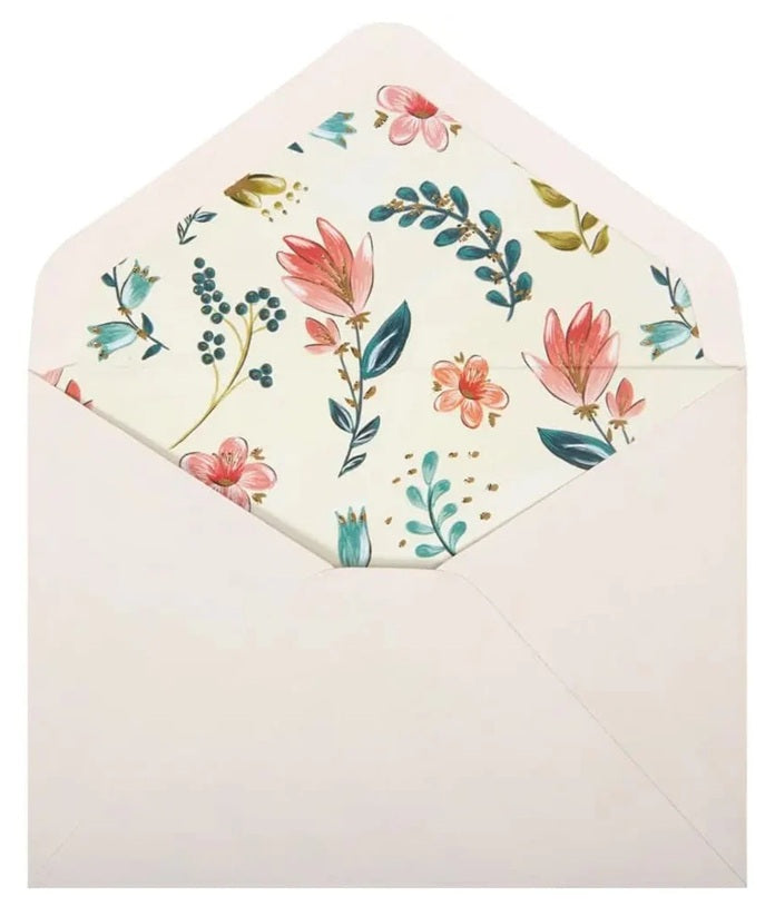 Luxury Writing Set - Peach Melba