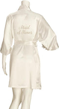 Maid of Honor Satin Robe - Ivory - Small/Medium