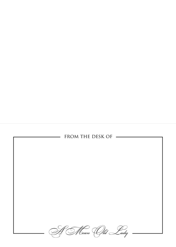 Mean Old Lady - 12 ct. Folded Notecards gift set