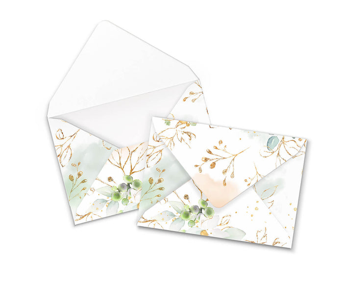 Memorial Guest Book Alternative with Condolence Cards and Envelopes