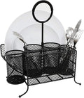 Metal Napkin and Flatware Caddy