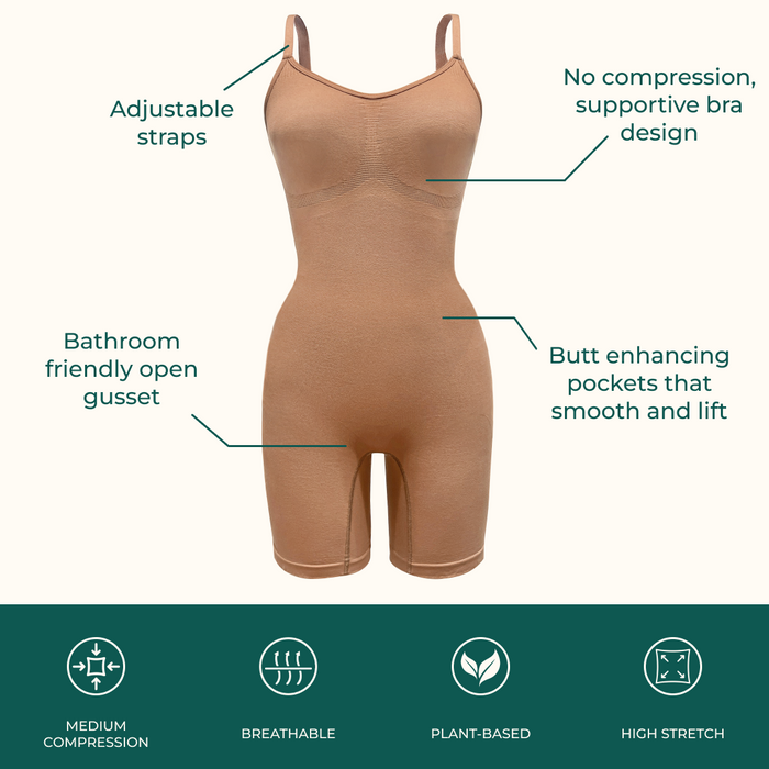 Mid-Thigh Shapewear Bodysuit