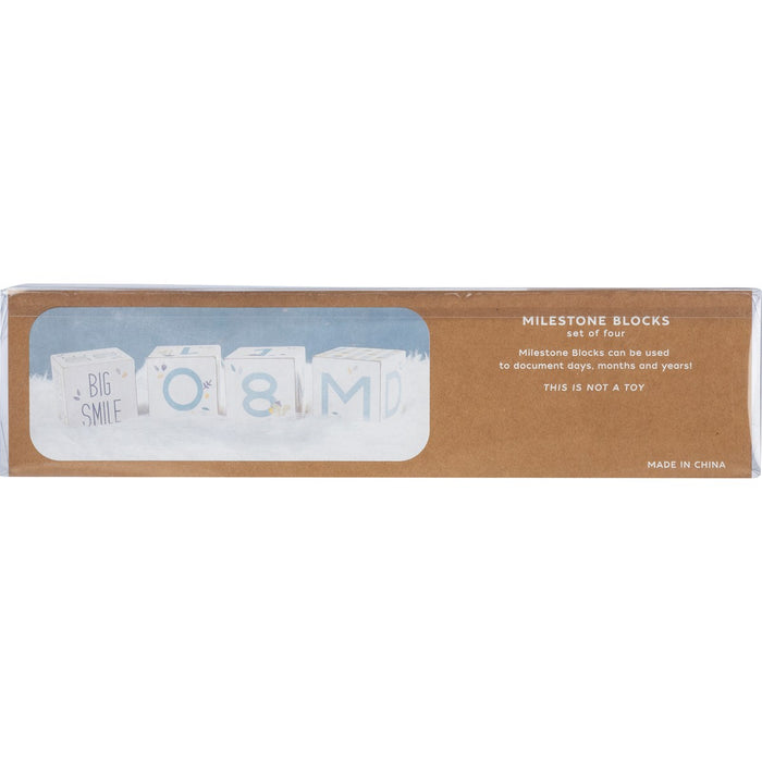 Milestone Baby Blocks - Blue