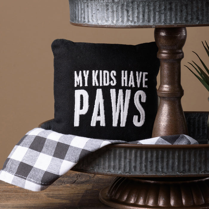 Mini Pillow - My Kids Have Paws