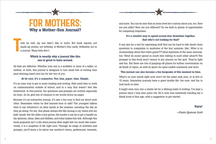Mother And Son - Our Back And Forth Journal