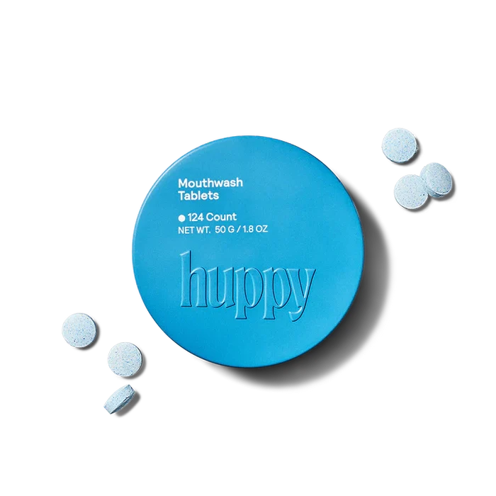 Mouthwash Tablets - Zero Waste Mouthwash - All Natural, Plastic-Free, Refillable, 124 ct.