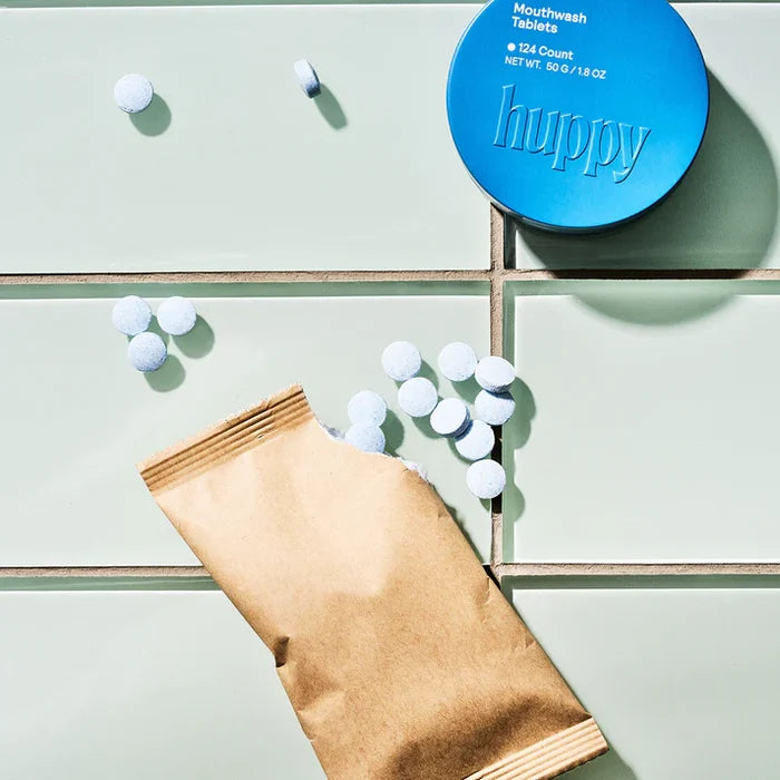 Mouthwash Tablets - Zero Waste Mouthwash - All Natural, Plastic-Free, Refillable, 124 ct.