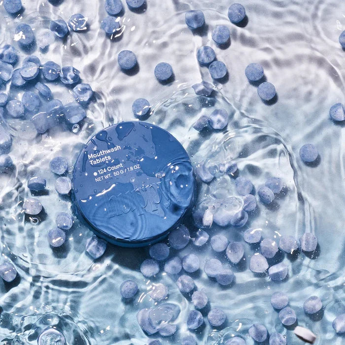 Mouthwash Tablets - Zero Waste Mouthwash - All Natural, Plastic-Free, Refillable, 124 ct.